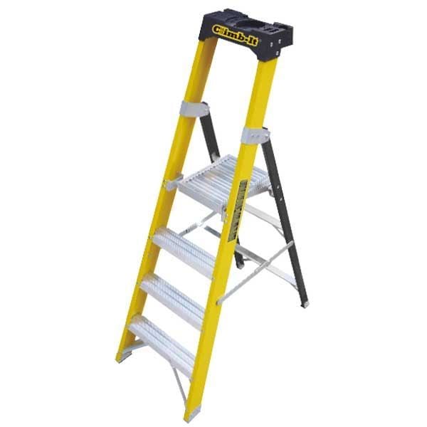GPC Climb It Fibreglass Platform Step Ladder