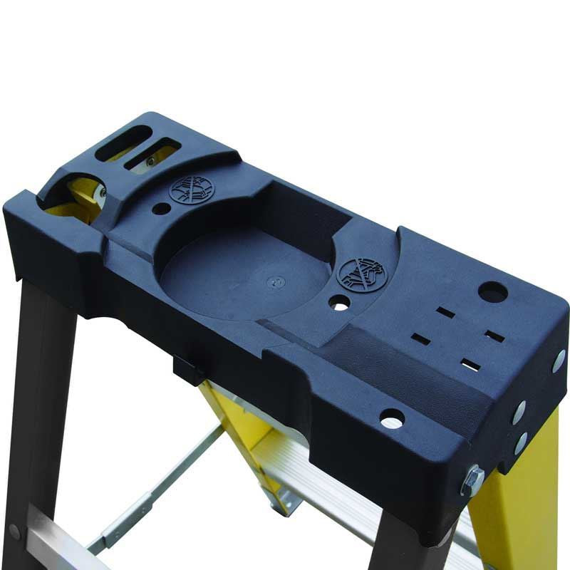 GPC Climb It Fibreglass Swing Back Step Ladder - 8 Tread