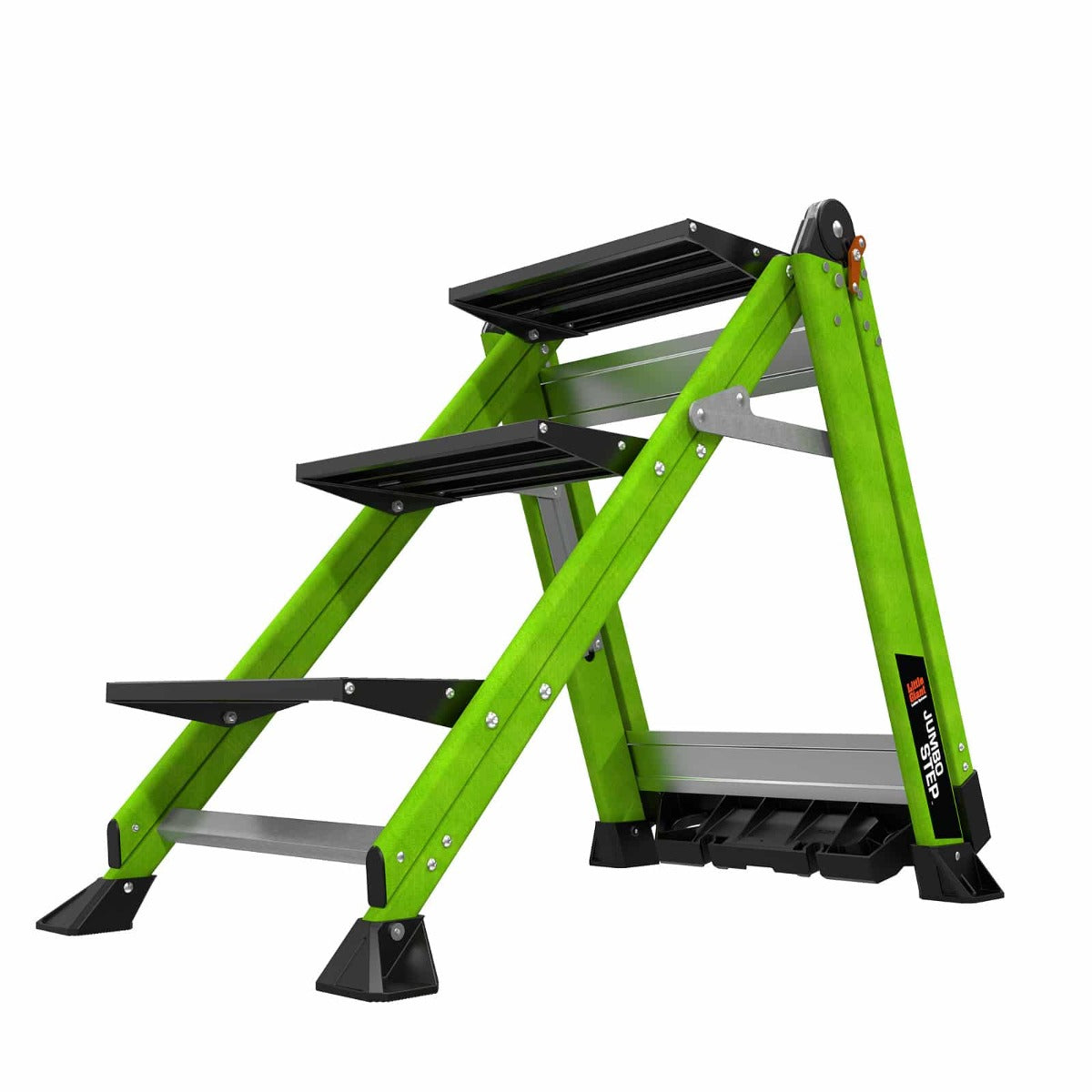 Little Giant GRP Jumbo Step - 3 Tread Handrail Folded