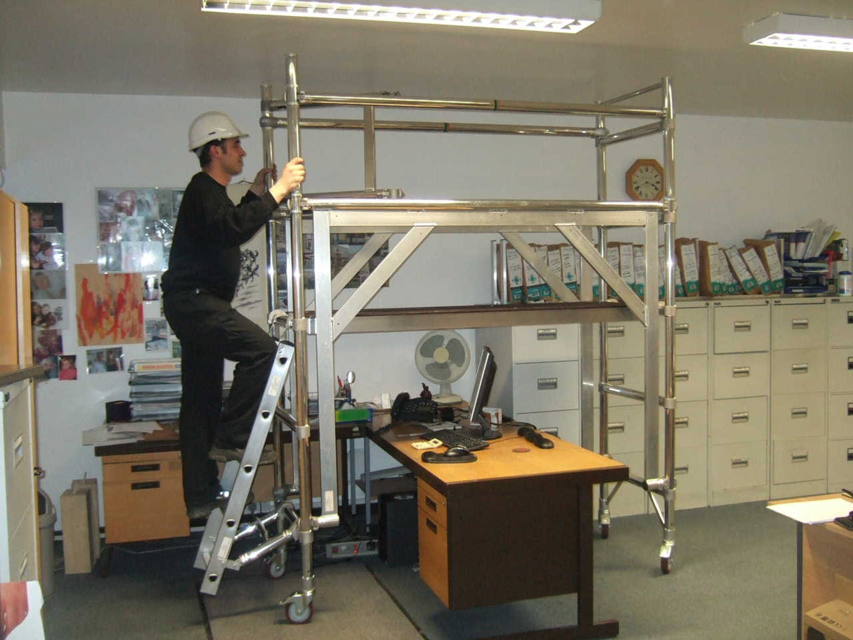 Euro Towers High Clearance Unit - 2m Length - positioned over a desk