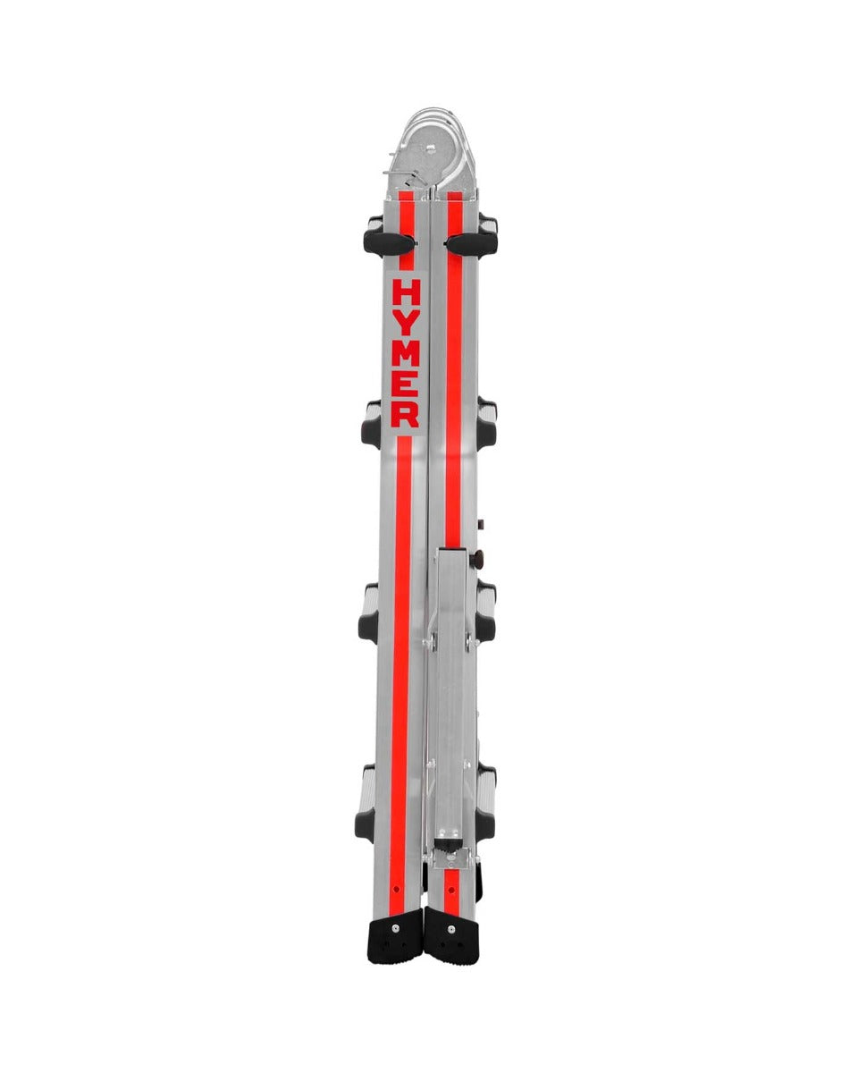 Hymer Telescopic Multi Purpose Ladder With Folding Stabilisers - 4 x 4