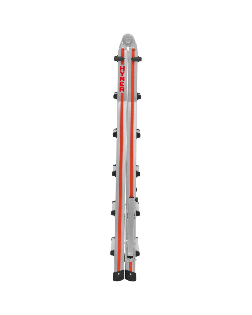 Hymer Telescopic Multi Purpose Ladder With Folding Stabilisers - 4 x 6