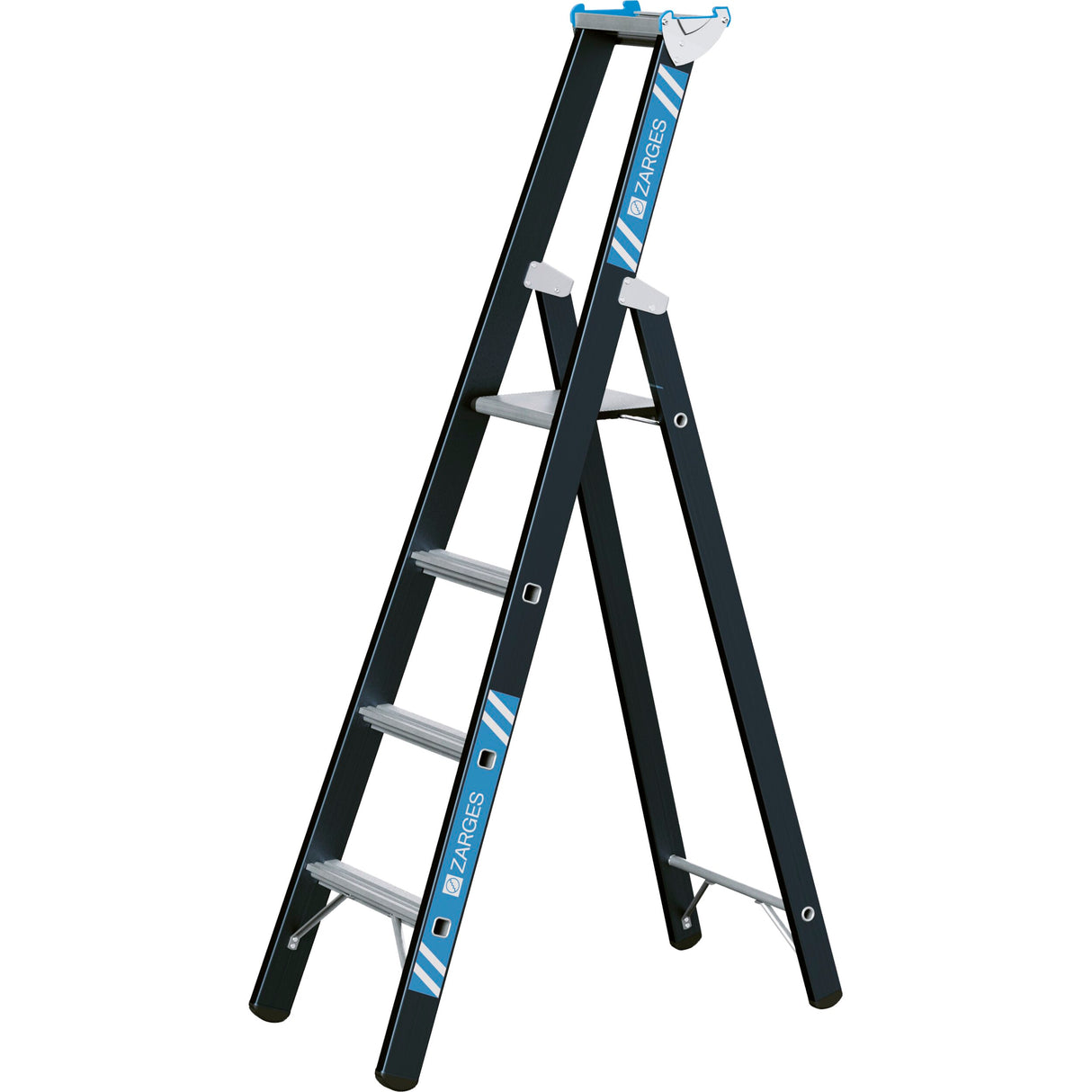 Zarges Megastep S Heavy Duty Step Ladder - 4 Tread