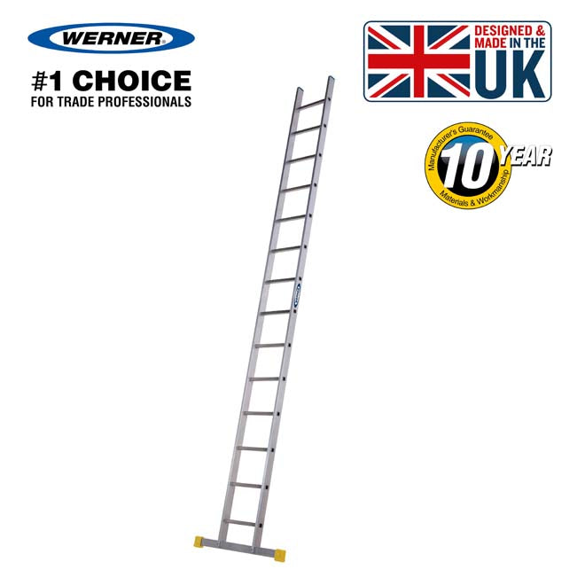 Werner Trade 200 Single Section Ladder - 4.18 m