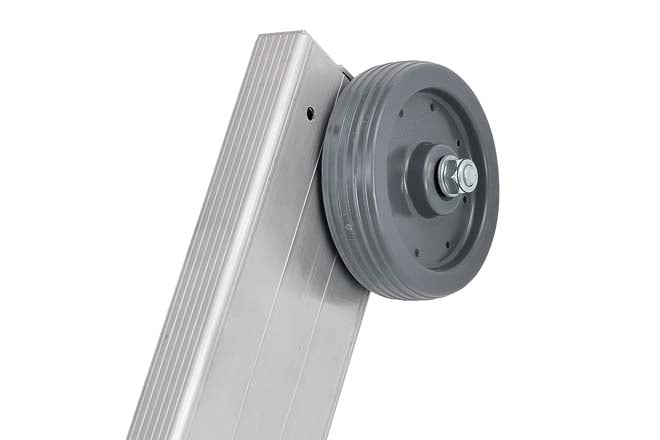 Hymer 3 Section Rope Operated Extension Ladder Wall Wheels