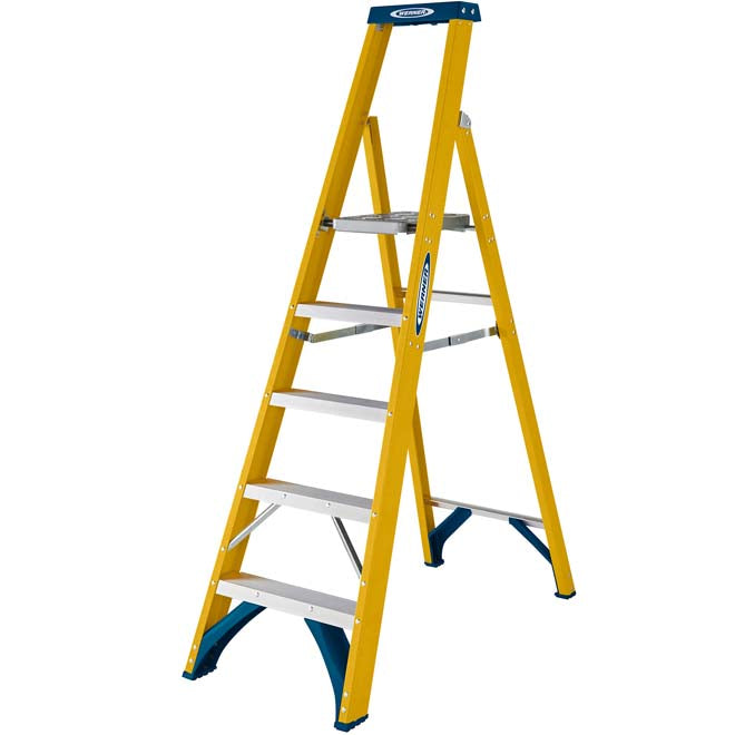 5 Tread Werner 717 Fibreglass Platform Step Dimensions