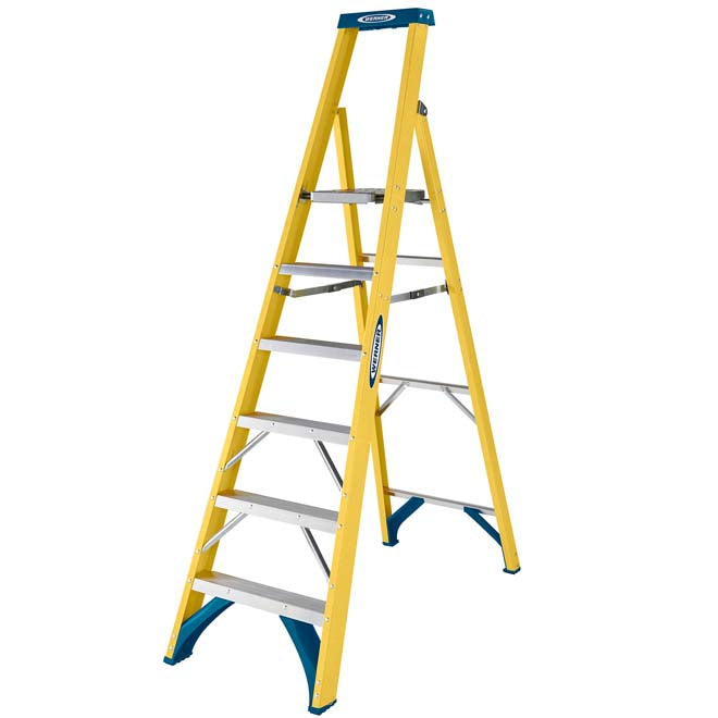 6 Tread Werner 717 Fibreglass Platform Step Dimensions