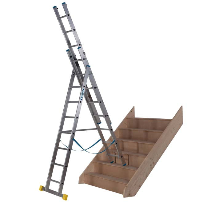 Werner X4 ExtensionPLUS Triple Section Combination Ladders - EN131 Professional