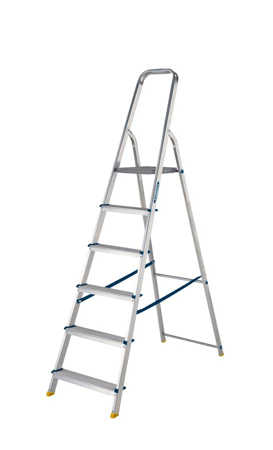 Werner High Handrail Aluminium Platform Step Ladders