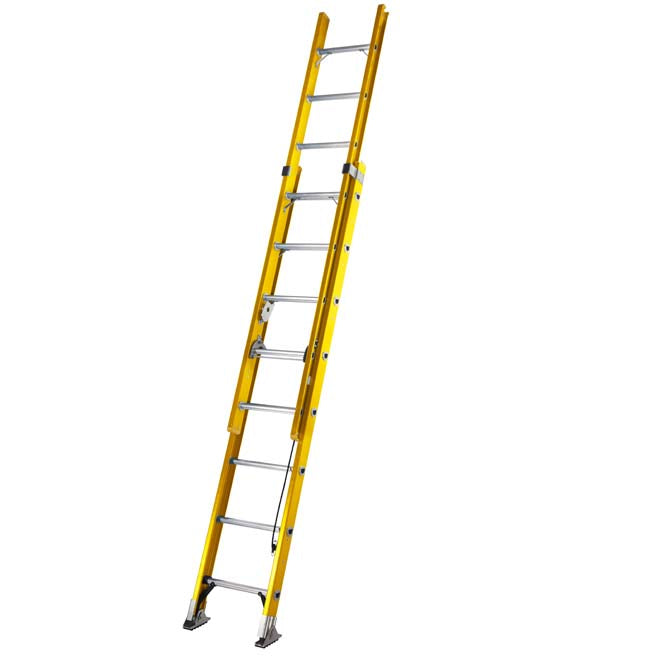 Werner Double Section Alfo Glassfibre Rope Operated Extension Ladders