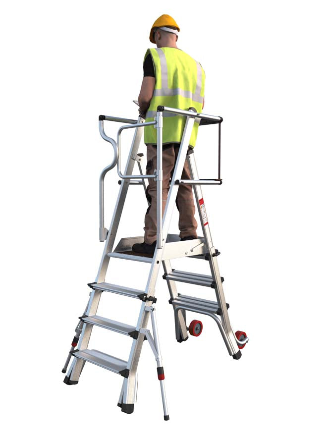 AlphaDeck 5-8 Adjustable Podium Step Ladder 1.79 M | 5604620060151 – Ladderstore UK