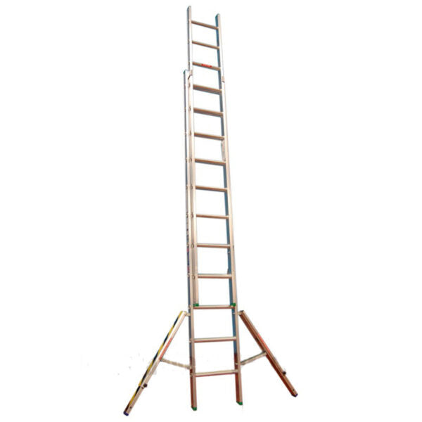 Clow Double Section Extension Ladder With Stabilising Legs - 2 x 9 Rung