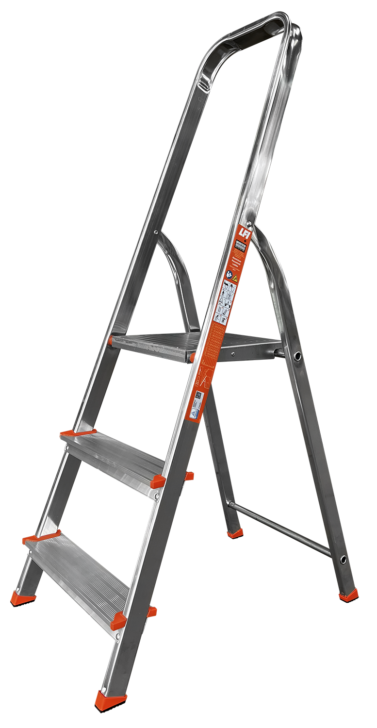 LFI Home Stepladder With 3 Treads