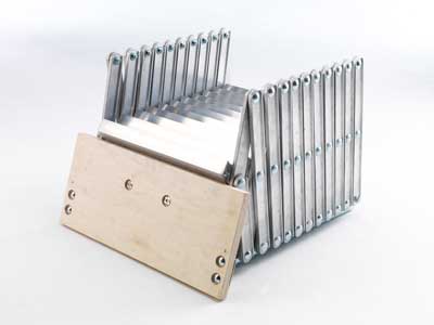 Alu Fix Concertina Loft Ladder - 2.46m