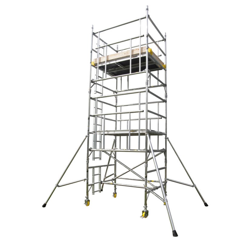 Boss Evolution Ladderspan AGR Double Width Camlock Tower - 6.2 m Platform Height