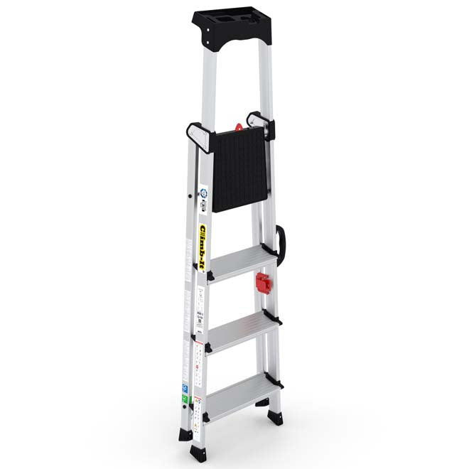 Climb It Professional Stepladder - 4 Tread Closed