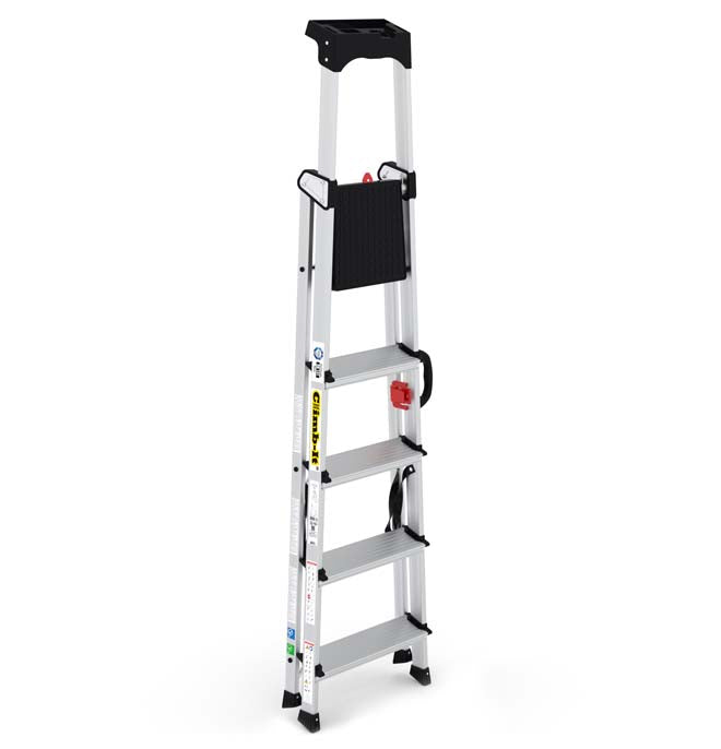 Climb It Professional Stepladder - 5 Tread Closed