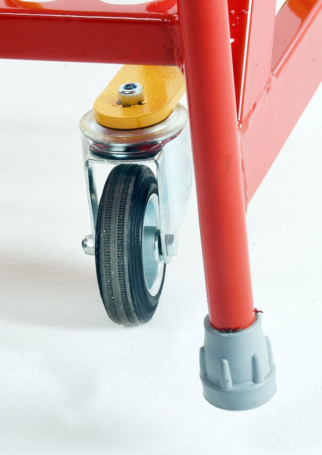 Redhill Quality Red Warehouse Step Castors