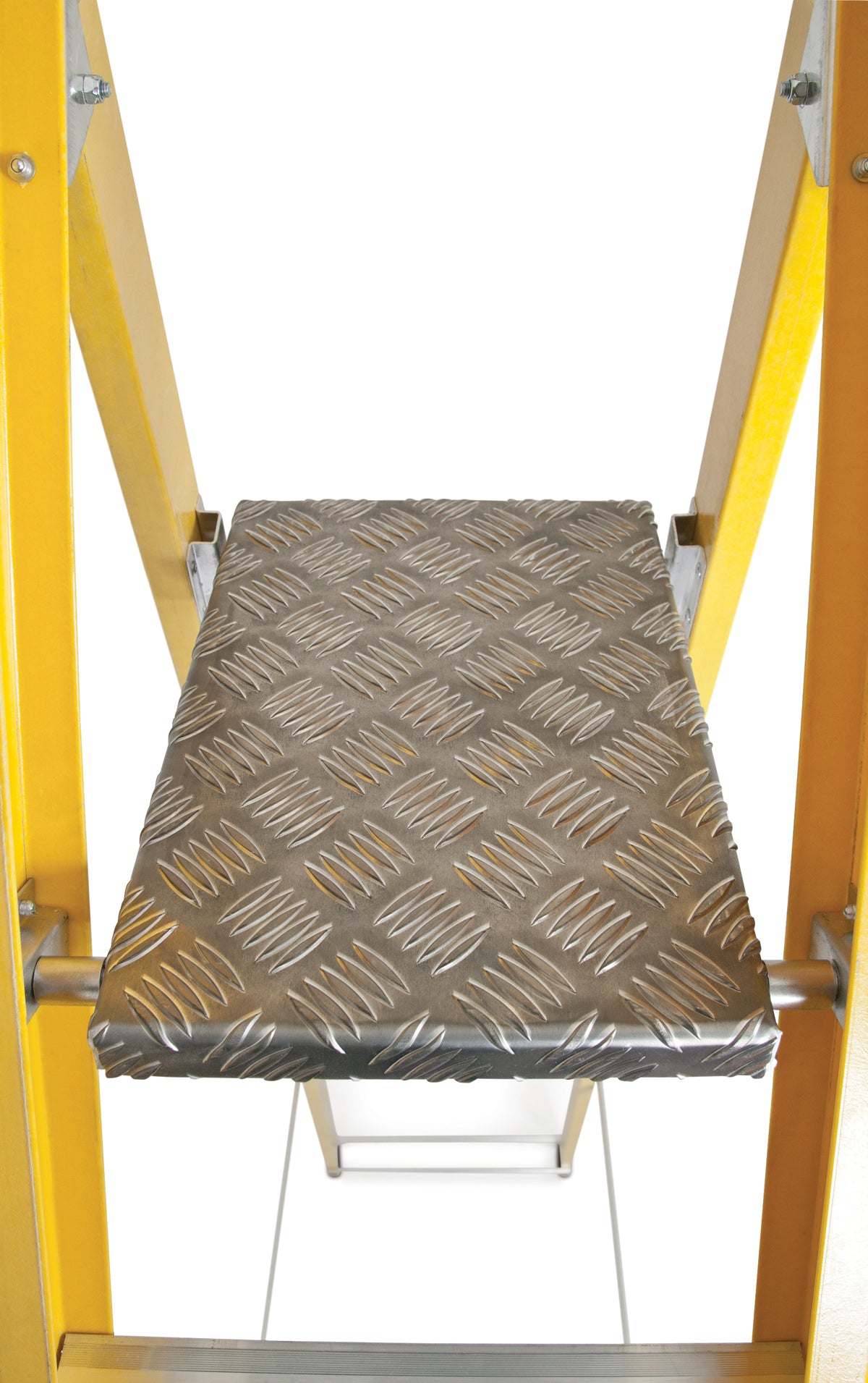 Lyte Heavy Duty Glassfibre Platform Stepladders - With Optional Handrails