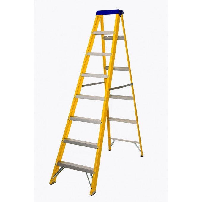 Lyte EN131 Professional Glassfibre Swingback Stepladder - 6 Tread