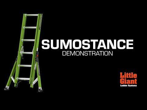 Little Giant Hyperlite Sumostance Extension Ladder With Adjustable Stabiliser - 2 x 10