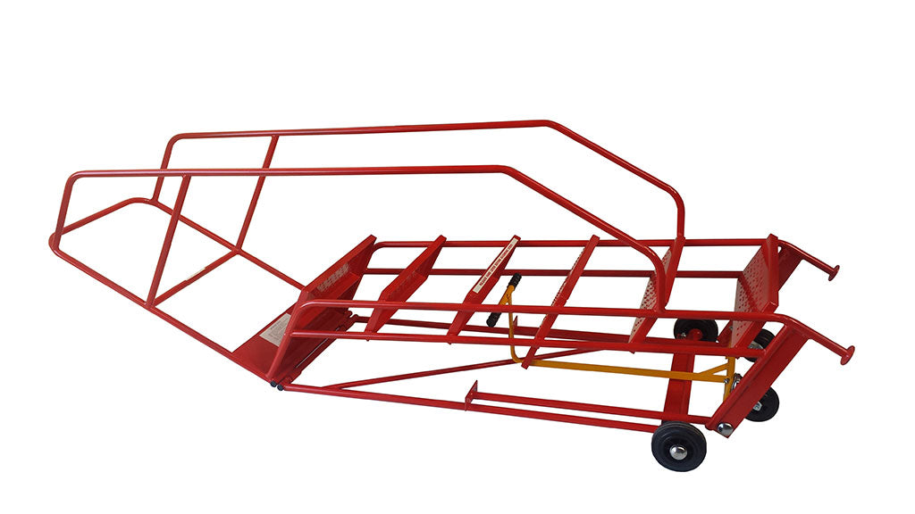 Klime-ezee Knock Down Mobile Step with Double Handrails