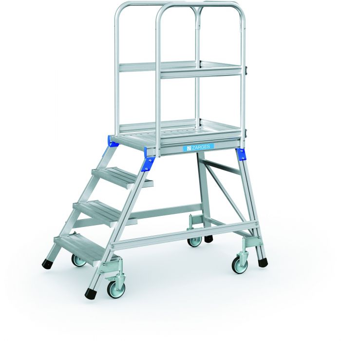 Zarges Z600 Mobile Single-Sided Access Warehouse Step