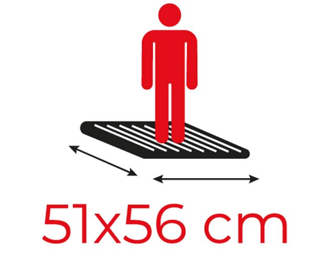 Climb-It EN131 Folding Steps Platform Size