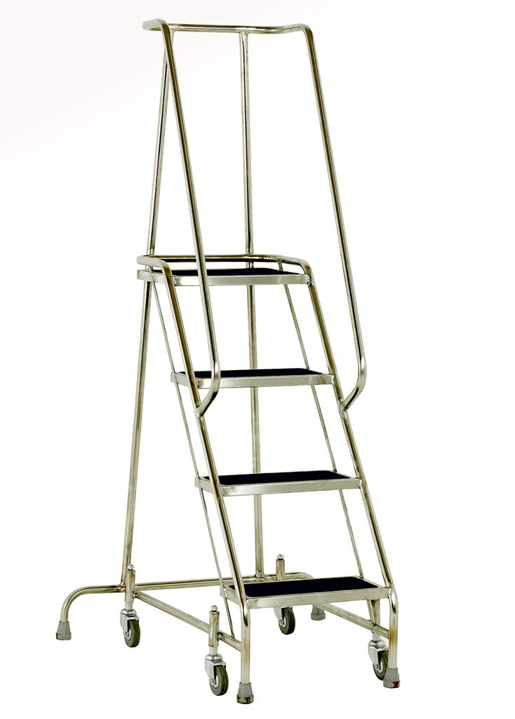 Steptek Stainless Steel Mobile Step - 4 Step