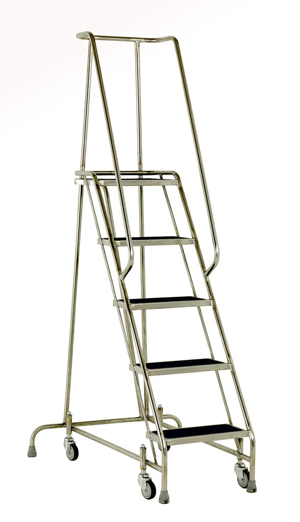 Steptek Stainless Steel Mobile Step - 5 Step