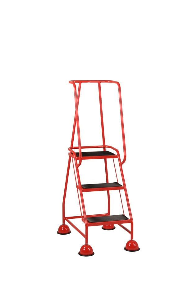 Steptek Classic Warehouse Steps - 3 Tread Red
