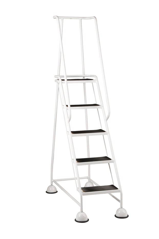 Steptek Classic Warehouse Steps - 5 Tread White