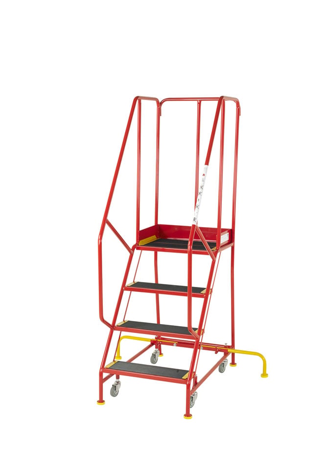 Premier BS Approved Warehouse Steps - 4 Tread - Rubber Treads