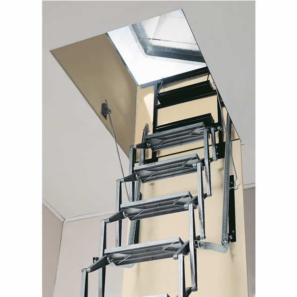 SAF Roof Opening Concertina Access Ladder - 3.50m