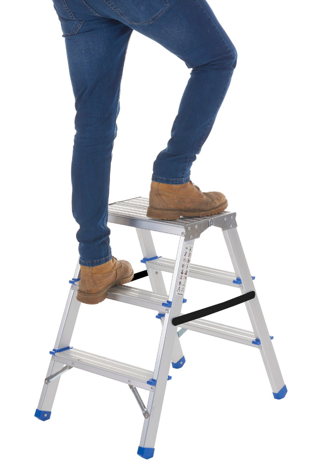 Image showing someone stool on a GPC - handy step stool 3 tread