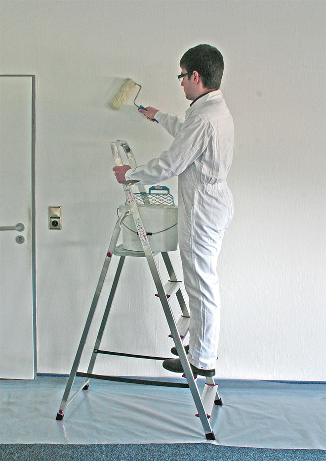 Krause Corda Aluminium EN131 Platform Step Ladder In Use