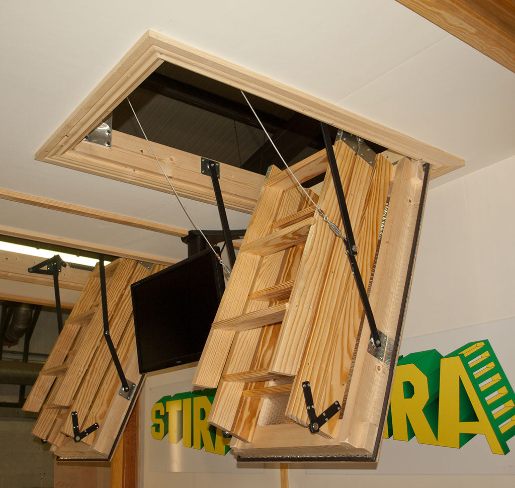 Stira Electric Timber Loft Ladder - 3.353 m