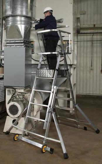 Youngman Teleguard Telescopic Platform Ladder - 4-6 Rung