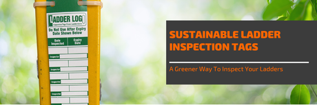 Sustainable Ladder Log Tag | Blog Banner