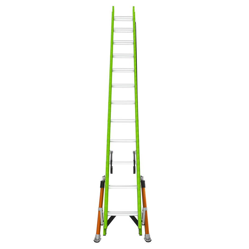 Front view of the closed ladder with feet tucked in