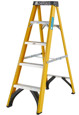 Zarges EN131 Professional GRP Swingback Step Ladders - 5 Tread