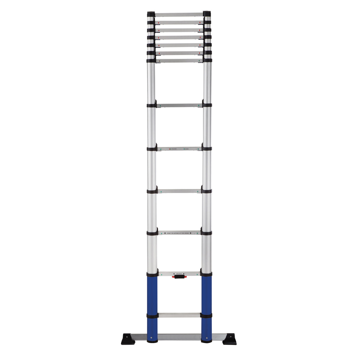 Werner 30113820 3.8m Telescopic Ladder Half Open