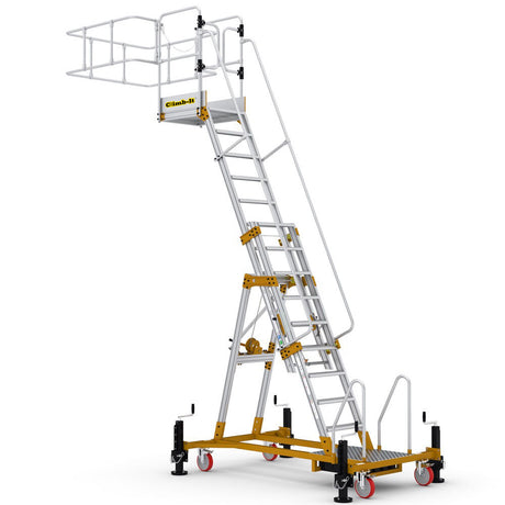 Climb-It 4.05m Cantilever Adjustable Tanker Ladder Extended