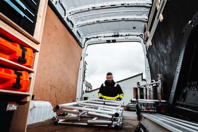 Boss Pod 2 - Podium Step Being Stored In Van