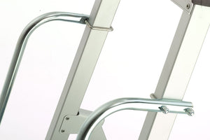 Z600 Anodised Step Ladders with Handrails - 10 Tread