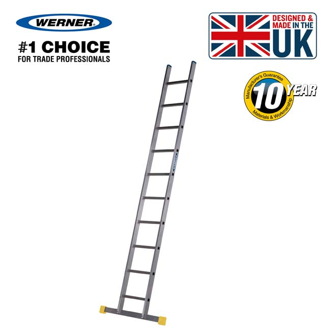 Werner Trade 200 Single Section Ladder - 3.05 m