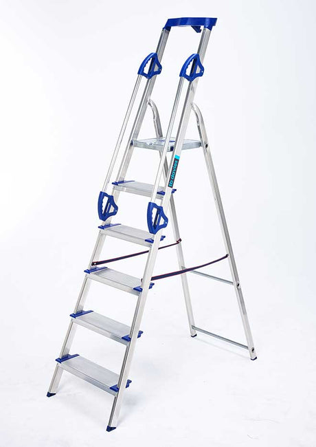 Premier XL Aluminium Trade Platform Step Ladder - 6 Tread