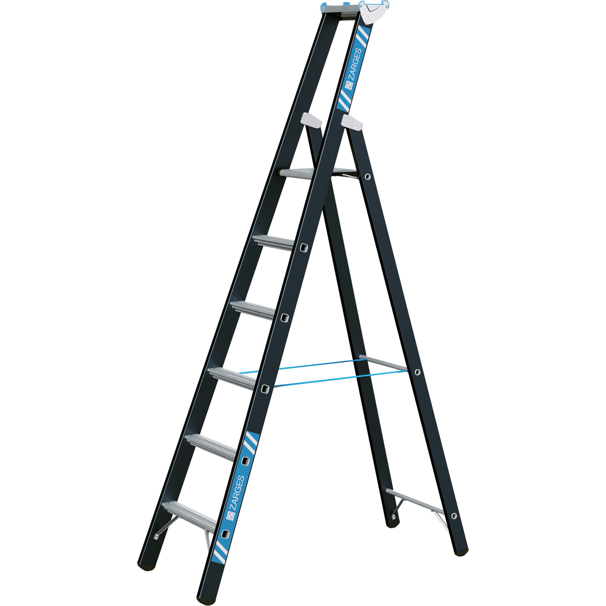 Zarges Megastep S Heavy Duty Step Ladder - 6 Tread
