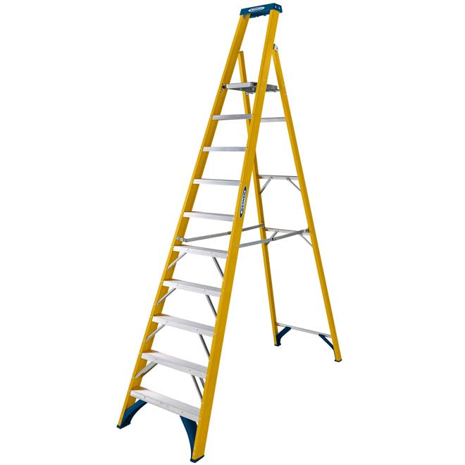 10 Tread Werner 717 Fibreglass Platform Step
