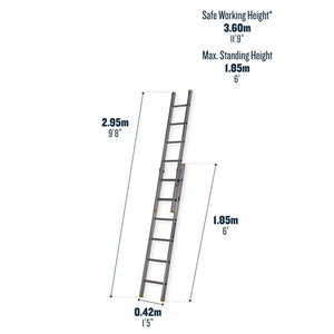 Werner 7221818 Extension Ladder Dimensions